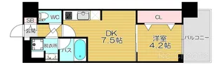 スプランディッド難波III【7階】の間取り