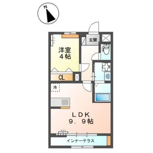 ブライト【1階】の間取り