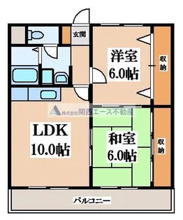 メイフェアN【2階】の間取り
