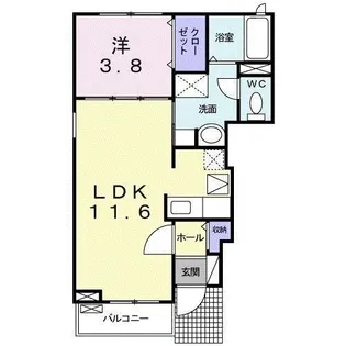 ブライトヒルズ【1階】の間取り