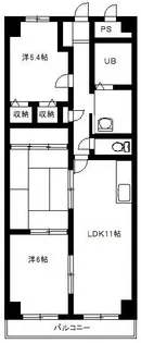 エスポワール横山【2階】の間取り