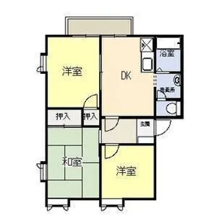 アミューズタウンB棟【1階】の間取り