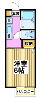グランドール千歳烏山【1階】の間取り