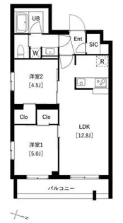 タスキプライム テラス中村橋【1階】の間取り