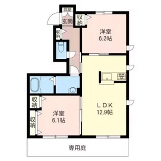 ボア・ソルテII【1階】の間取り