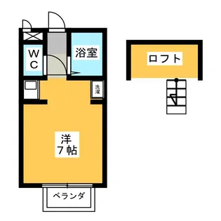 ダンヒルイレブン赤渋 B棟【2階】の間取り