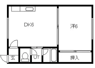 北海道札幌市豊平区水車町7【アパート】の間取り