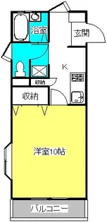 福島県郡山市長者1【アパート】の間取り