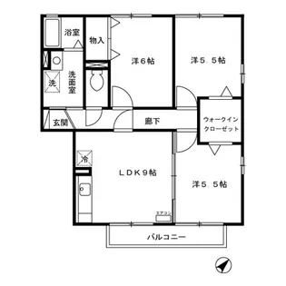 メゾンドブランシェ【2階】の間取り