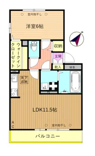 グランドハイツかとう【1階】の間取り