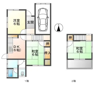広島県福山市王子町2【一戸建】の間取り
