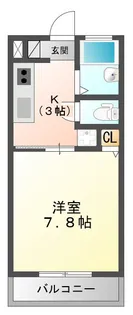セゾンプロムナード【2階】の間取り