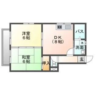 タウンハウスM-II【2階】の間取り
