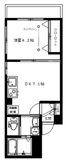 ウェルスクエア多摩川【2階】の間取り