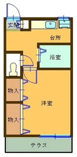 セジュール和泉【1階】の間取り