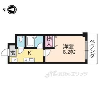 エクセルナカムラ【1階】の間取り