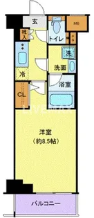 ジェノヴィア本羽田スカイガーデン【6階】の間取り