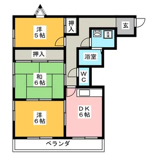 コーポ久華【3階】の間取り