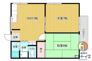 ベルメゾン室岡【2階】の間取り