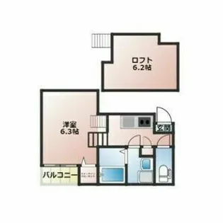 愛知県名古屋市中区新栄2【アパート】の間取り