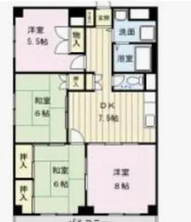 福島県郡山市菜根5【マンション】の間取り