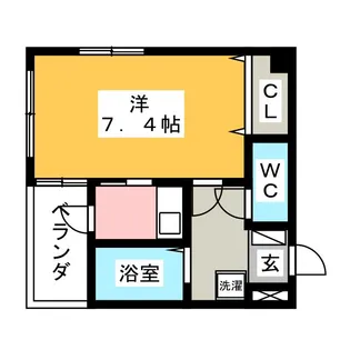 グリーン日比野【6階】の間取り