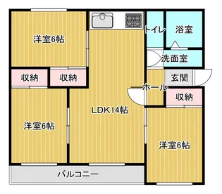 レジデンス輝【1階】の間取り