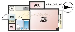 日栄ビル豊中【2階】の間取り