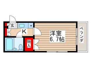 レオパ-ド立川【2階】の間取り