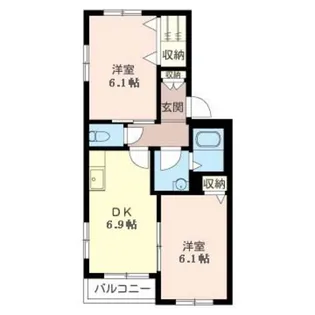 パーシモンヒルズ【1階】の間取り