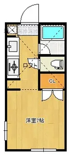 ピュア東中島【2階】の間取り