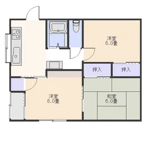 宮城県東松島市大曲字堰の内南【一戸建】の間取り