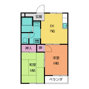 ビーズアベニュー【2階】の間取り