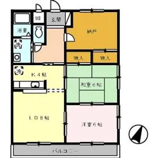 グランドハイツ【1階】の間取り