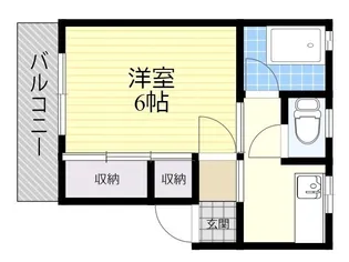 ビューハイム新川【2階】の間取り