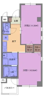 千代田シティハウス【2階】の間取り