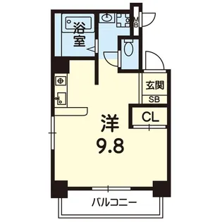 ソアー九品寺【3階】の間取り