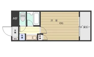トーカンキャステール鹿児島駅前605号【6階】の間取り