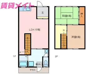 三重県度会郡大紀町柏野【一戸建】の間取り