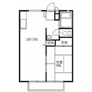 菊地ハイツE【2階】の間取り