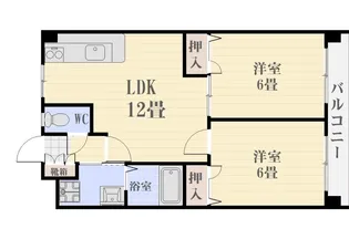 ビューポイント武B棟【2階】の間取り