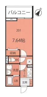 オーシャンヒルズ北矢名【2階】の間取り