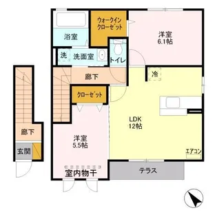 ティンカーベル B【2階】の間取り