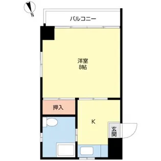 パリセード岡山【3階】の間取り
