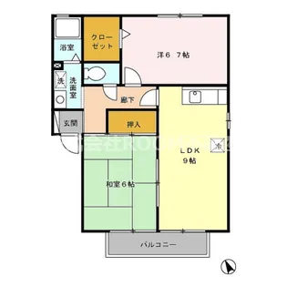 サンウィルコート【2階】の間取り