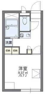 レオパレスサンハイム【1階】の間取り