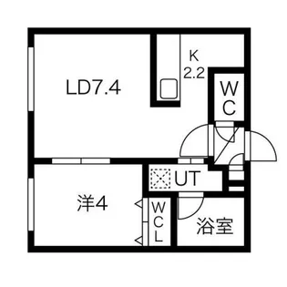 FIRST LEBEN桑園(ファーストレーベン)【4階】の間取り