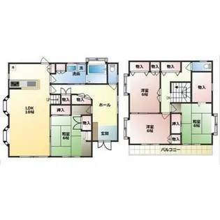 熊本県熊本市東区神園2【一戸建】の間取り