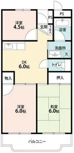 シーサイドテラス【3階】の間取り