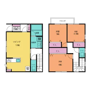 愛知県名古屋市南区氷室町4【一戸建】の間取り
